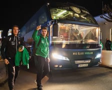 Autobus Śląska Wrocław podczas tournee treningowego