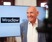 Zdjęcie z konferencji prasowej poświęconej 81. Tour de Pologne (1 sierpnia, Hala Stulecia)