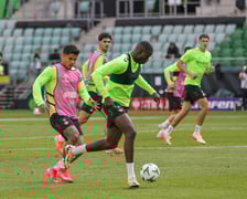 Trening Betisu na stadionie we Wrocławiu przed finałem z Chelsea, 27 maja