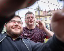 Pokazowy mecz w strefie Fan Festival w rynku, 28 maja 2025