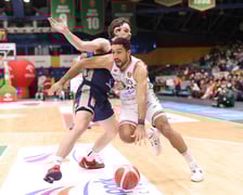 Mecz Orlen Basket Ligi - Śląsk Wrocław - Dziki Warszawa w hali Orbita (23 grudnia 2025 r.).