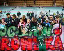 Kibice podczas meczu Śląska Wrocław na Tarczyński Arena