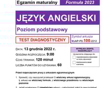 Matura próbna 2023 z języka angielskiego - arkusz egzaminacyjny, CKE