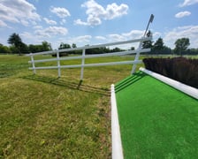 Przedszkody z wymienionymi elementami z materiału PCV