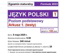 Matura 2025 z polskiego z CKE. Arkusz - poziom podstawowy