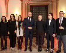 Uroczystość wręczenia wyróżnień prezydenta Wrocławia dla zaangażowanej społecznie młodzieży oraz współpracujących z nią naukowców, nauczycieli, przedstawicieli organizacji pozarządowych. Wrocław., 10 stycznia 2024