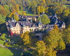 Na zdjęciu widok z lotu ptaka na Zamek Kliczków