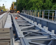 Remont mostu kolejowego nad Oławą