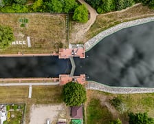 śluza Opatowice, widok z drona