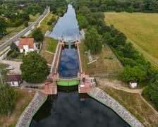 śluza Opatowice, widok z drona