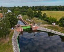 śluza Opatowice, widok z drona