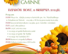 Program dożynek w Dziadowym Moście