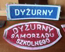 <p>Naszywki dyżurnych</p>