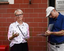 Kamienie pamięci Stolpersteine przy ul. Lelewela, 3 września 2024 r.