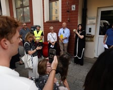 Kamienie pamięci Stolpersteine przy ul. Lelewela, 3 września 2024 r.