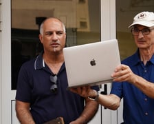 Kamienie pamięci Stolpersteine przy ul. Lelewela, 3 września 2024 r.