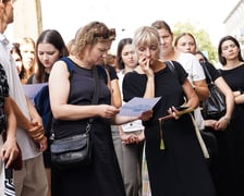 Kamienie pamięci Stolpersteine przy ul. Lelewela, 3 września 2024 r.