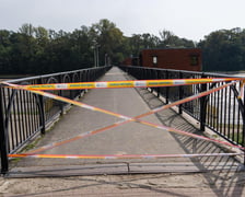 Most  i jaz zamknięte ze względu na bezpieczeństwo