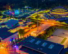 <p>Wrocławska Fontanna Multimedialna - pokaz</p>