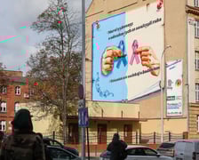 Mural na szpitalu na pl. Hirszfelda (osiedle Powstańców Śląskich)