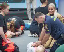 Pokaz udzielania pierwszej pomocy w USK we Wrocławiu - 16 października 2024