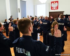 Ślubowanie nowych policjantów we Wrocławiu