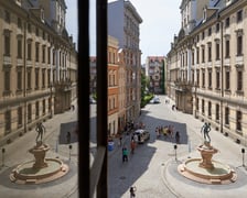 Odsłonięcie fontanny Szermierz po renowacji w czerwcu 2023 roku