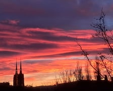 Niebo nad Wrocławiem - 1 stycznia 2025 r.