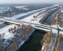 Stare i nowe mosty Chrobrego we Wrocławiu w styczniu 2025