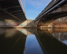 Stare mosty Chrobrego we Wrocławiu w styczniu 2025 roku