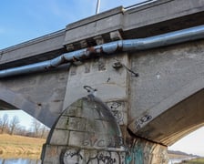 Stare mosty Chrobrego we Wrocławiu w styczniu 2025 roku