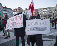 <p>Wiec w trzecią rocznicę rosyjskiej napaści na Ukrainę. Plac Nowy Targ, 24 luty 2025</p>