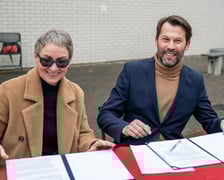 Przebudowa LO nr III we Wrocławiu - konferencja prasowa 26.02.2025 r.