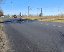 Mościckiego po wymianie nawierzchni, kwiecień 2025