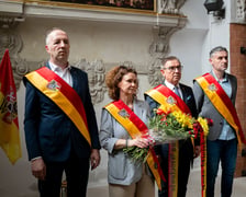 Pożegnanie Wojciecha Adamskiego w Kaplicy Rajców Miejskich Wrocławia w Kościele Garnizonowym