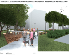 <p>Wizualizacja wyglądu części podw&oacute;rka, kt&oacute;ra przejdzie remont w II etapie&nbsp;&nbsp;</p>