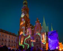 Iluminacje i wideomapping w Rynku