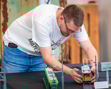 Mateusz Wawrowski na targach "Fajnie się składa" w Czasoprzestrzeni