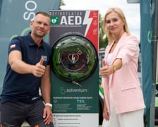 Oddanie do użytku defibrylatora AED przy Kwidzyńskiej na Kowalach, 22 sierpnia 2025