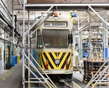 Zabytkowa hala na zajezdni Borek, lato 2025