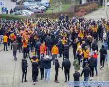 Policjanci podczas zabezpieczania meczu WKS Śląsk Wrocław - Polonia Bytom (niedziela 9 listopada)