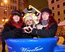 Sylwester na wrocławskim jarmarku w Rynku