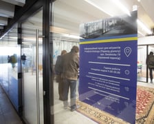 Przejście Dialogu we Wrocławiu. Punkt informacyjny dla uchodźców z Ukrainy