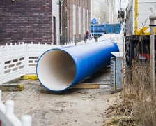 Trwają prace po awarii magistrali na ul. Traugutta - sobota 21 lutego 2026 r.