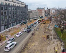 Prace na budowie węzła przesiadkowego Drobnera-Dubois