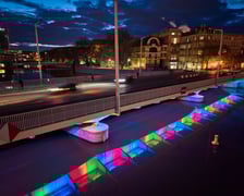 Podświetlony Most Uniwersytecki - 8.04.2026 r.