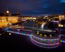 Podświetlony Most Uniwersytecki - 8.04.2026 r.