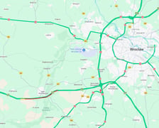 Korek na A4, mapa