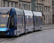 Świąteczny tramwaj MPK na trasie