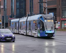 Świąteczny tramwaj MPK na trasie